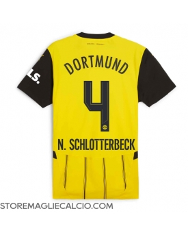 Borussia Dortmund Nico Schlotterbeck #4 Maglia Gara Casa Repliche 2024-25 Maniche Corte